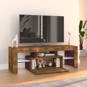 vidaXL 815666 Smoked Oak TV Cabinet with LED Lights - TV cabinet vidaXL 815666 Smoked Oak TV Cabinet with LED Lights - TV cabinet