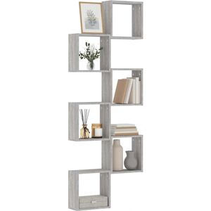 vidaXL - Wall Cube Shelves 6 pcs Grey Sonoma - Wall Shelf vidaXL - Wall Cube Shelves 6 pcs Grey Sonoma - Wall Shelf