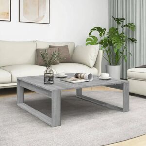 vidaXL Grau Sonoma Couchtisch 100x100x35 cm Engineered Wood - Beistelltisch vidaXL Grau Sonoma Couchtisch 100x100x35 cm Engineered Wood - Beistelltisch