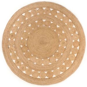 vidaXL 210 cm Round Natural Jute Area Rug - Floor Carpet & Mat vidaXL 210 cm Round Natural Jute Area Rug - Floor Carpet & Mat