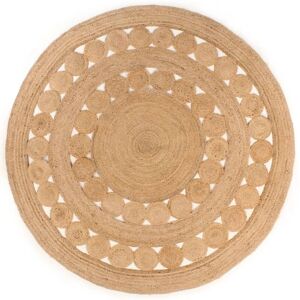 vidaXL Natural Jute Round Rug - 240 cm - Living Room Floor Carpet vidaXL Natural Jute Round Rug - 240 cm - Living Room Floor Carpet