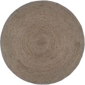 vidaXL Handmade Rug Jute Round Grey - Rug vidaXL Handmade Rug Jute Round Grey - Rug