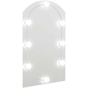 vidaXL 70x40 cm LED Mirror - Wall-mounted Bedroom Vanity vidaXL 70x40 cm LED Mirror - Wall-mounted Bedroom Vanity