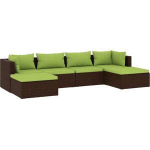 VidaXL Gartenmöbel-Set - Modulares Wasserfestes Resin-Geflecht - 7 Stück VidaXL Gartenmöbel-Set - Modulares Wasserfestes Resin-Geflecht - 7 Stück