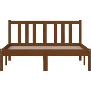 vidaXL 814882 Honey Brown Solid Wood Bed Frame - Bed Frame vidaXL 814882 Honey Brown Solid Wood Bed Frame - Bed Frame