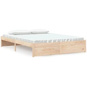 vidaXL Massivholzbettgestell - 150x200 cm - Modernes Design vidaXL Massivholzbettgestell - 150x200 cm - Modernes Design
