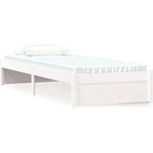 vidaXL 814960 Sengestel - Hvid - 160x200 cm - Massivt Træ vidaXL 814960 Sengestel - Hvid - 160x200 cm - Massivt Træ