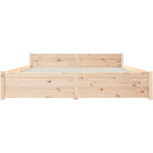 VidaXL Bed Frame - 90x190 cm Single Solid Wood Modern VidaXL Bed Frame - 90x190 cm Single Solid Wood Modern