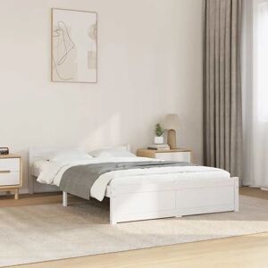 vidaXL Sengestel af lille dobbeltseng Hvid 120x190 cm - Sengestel vidaXL Sengestel af lille dobbeltseng Hvid 120x190 cm - Sengestel