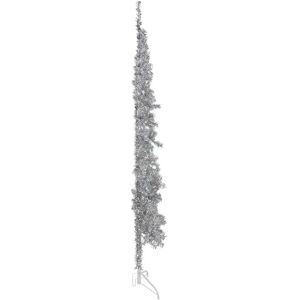 vidaXL Silver 210cm Half Christmas Tree with Stand vidaXL Silver 210cm Half Christmas Tree with Stand