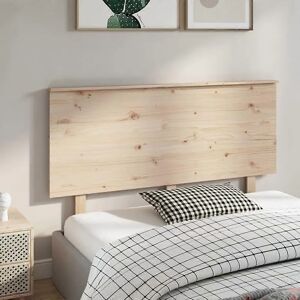 vidaXL Headboard 144x6x82.5 solid pine wood Brown - Headboard vidaXL Headboard 144x6x82.5 solid pine wood Brown - Headboard