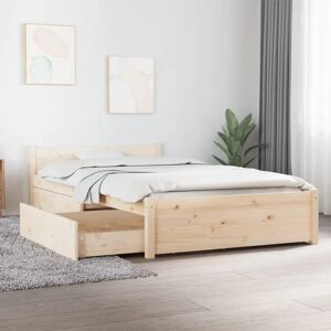 vidaXL Bed Frame with Drawers - 90x200 cm - Bed Frame vidaXL Bed Frame with Drawers - 90x200 cm - Bed Frame