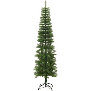 vidaXL Slim Christmas Tree 210cm with Stand PE Artificial vidaXL Slim Christmas Tree 210cm with Stand PE Artificial
