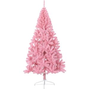 Arbre de Noël à moitié rose vidaXL 180 cm avec support Arbre de Noël à moitié rose vidaXL 180 cm avec support