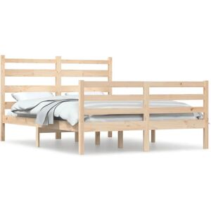 vidaXL Sengestel - Gran 160x200 cm Naturlig Finish vidaXL Sengestel - Gran 160x200 cm Naturlig Finish