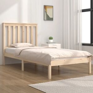 vidaXL Solid Wood Pine Bed Frame - 100x200 cm - Bed Frame vidaXL Solid Wood Pine Bed Frame - 100x200 cm - Bed Frame