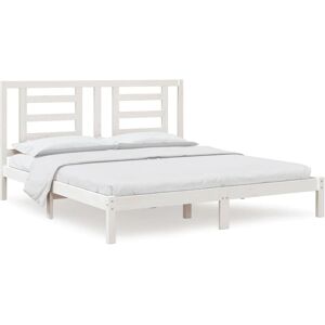 vidaXL Massive Tre Sengegjerde Hvit 180x200 cm - Sengestell vidaXL Massive Tre Sengegjerde Hvit 180x200 cm - Sengestell