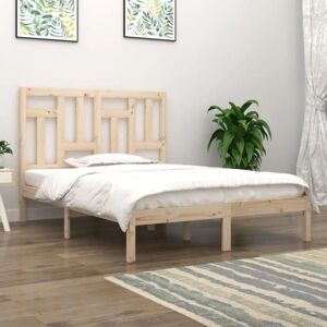 vidaXL Solid Wood Bed Pine 140x190 cm - Bed vidaXL Solid Wood Bed Pine 140x190 cm - Bed