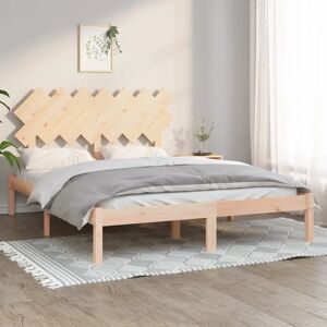 vidaXL Solid Wood Bed Frame - 150x200 cm - Rustic Style vidaXL Solid Wood Bed Frame - 150x200 cm - Rustic Style