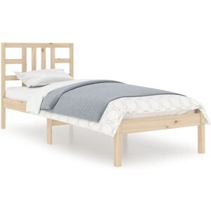 vidaXL Sengekarm i masseivt tre brun 75x190cm - Sengekarm vidaXL Sengekarm i masseivt tre brun 75x190cm - Sengekarm