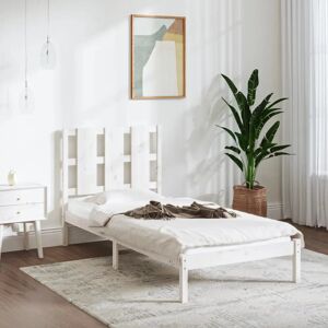 vidaXL Solid Wood Pine Bed Frame White - Bed Type vidaXL Solid Wood Pine Bed Frame White - Bed Type