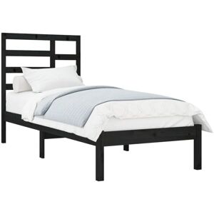 vidaXL Solid Wood Bed Frame 100x200cm - Stable Rustic Bedroom Bed vidaXL Solid Wood Bed Frame 100x200cm - Stable Rustic Bedroom Bed