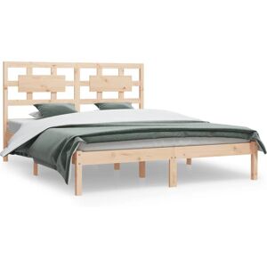 vidaXL 3107358 Sänkykehys - Massiivinen mäntypuu, rustiikkinen viimeistely, 150x200 cm vidaXL 3107358 Sänkykehys - Massiivinen mäntypuu, rustiikkinen viimeistely, 150x200 cm
