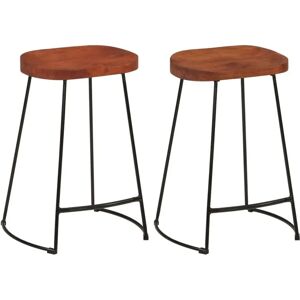 vidaXL Gavin Bar Stools Solid Wood Mango - Bar Stools vidaXL Gavin Bar Stools Solid Wood Mango - Bar Stools
