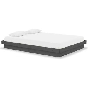 vidaXL Cadru de pat - Lemn de pin masiv - 140x190 cm - Cadru de pat vidaXL Cadru de pat - Lemn de pin masiv - 140x190 cm - Cadru de pat