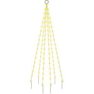 vidaXL 180cm Warm White 108 LEDs Christmas Tree on Flagpole - Christmas Tree vidaXL 180cm Warm White 108 LEDs Christmas Tree on Flagpole - Christmas Tree