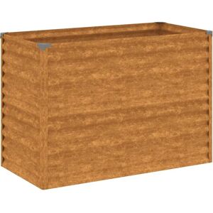 vidaXL Garden Raised Bed 100x50x69 cm Corten Steel - Garden Raised Bed vidaXL Garden Raised Bed 100x50x69 cm Corten Steel - Garden Raised Bed