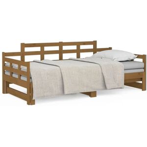 vidaXL Sofá Cama - Marrón - 90x190cm vidaXL Sofá Cama - Marrón - 90x190cm