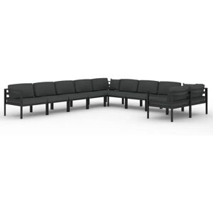 VidaXL Gartengruppe - Modular Aluminium-Gartenmöbel mit Kissen VidaXL Gartengruppe - Modular Aluminium-Gartenmöbel mit Kissen