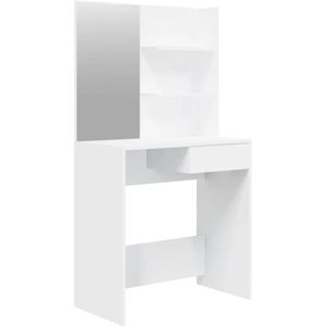 vidaXL White Dressing Table with Mirror - Bedroom Makeup Vanity vidaXL White Dressing Table with Mirror - Bedroom Makeup Vanity