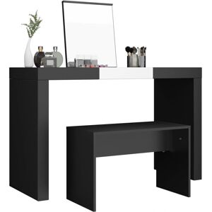 vidaXL Black Engineered Wood Dressing Stool - Dressing Stool vidaXL Black Engineered Wood Dressing Stool - Dressing Stool