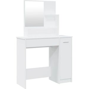 vidaXL 802957 White Vanity Set with Mirror vidaXL 802957 White Vanity Set with Mirror