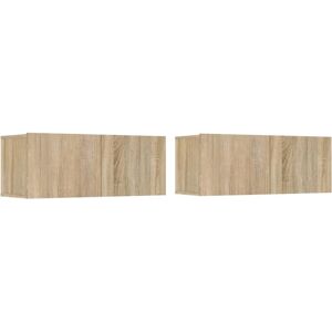 vidaXL Sonoma oak TV Cabinet - Stylish & sturdy media unit vidaXL Sonoma oak TV Cabinet - Stylish & sturdy media unit