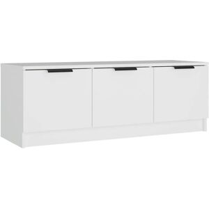 vidaXL White TV Cabinet Engineered Wood - TV Cabinet vidaXL White TV Cabinet Engineered Wood - TV Cabinet