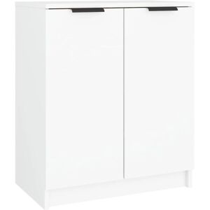 vidaXL White Shoe Cabinet 59x35x70 cm Engineered Wood - Shoe Storage vidaXL White Shoe Cabinet 59x35x70 cm Engineered Wood - Shoe Storage