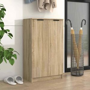 vidaXL Sonoma oak Shoe Cabinet - Durable Moisture-Resistant Storage vidaXL Sonoma oak Shoe Cabinet - Durable Moisture-Resistant Storage