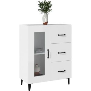 Vidaxl White Engineered Wood Sideboard - Storage Furniture Vidaxl White Engineered Wood Sideboard - Storage Furniture