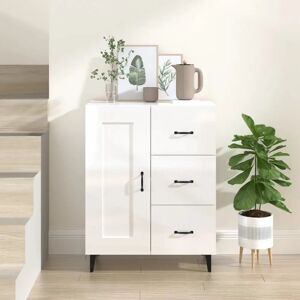 vidaXL 812237 White High Gloss Engineered Wood Sideboard - Sideboard vidaXL 812237 White High Gloss Engineered Wood Sideboard - Sideboard