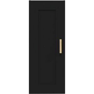 vidaXL Wall Cabinet Engineered Wood Hanging Storage Black - Wall Shelve vidaXL Wall Cabinet Engineered Wood Hanging Storage Black - Wall Shelve