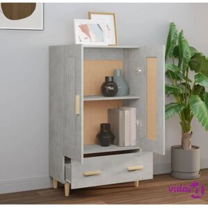 vidaXL Concrete Grey Highboard - Sideboard - Engineered Wood - 70x31x115 cm vidaXL Concrete Grey Highboard - Sideboard - Engineered Wood - 70x31x115 cm