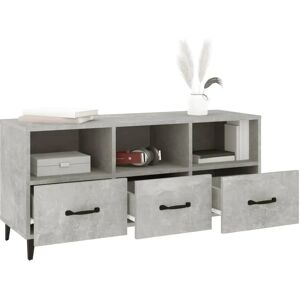 vidaXL 102x35x50 cm Concrete Grey TV Cabinet - TV Type vidaXL 102x35x50 cm Concrete Grey TV Cabinet - TV Type