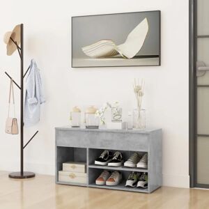 vidaXL Shoe Cabinet Concrete Grey 30x35x105 cm Engineered Wood Indoor Storage vidaXL Shoe Cabinet Concrete Grey 30x35x105 cm Engineered Wood Indoor Storage