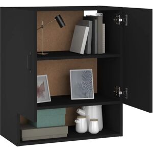 vidaXL Wall Cabinet Black 60x31x70 cm Engineered Wood - Wall Cabinet vidaXL Wall Cabinet Black 60x31x70 cm Engineered Wood - Wall Cabinet