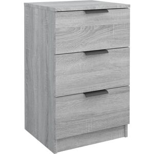 vidaXL 817053 Nattbord - Moderne Bedside Table Grey Sonoma vidaXL 817053 Nattbord - Moderne Bedside Table Grey Sonoma