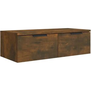 vidaXL Smoked Oak Wall Cabinet - 68x30x20 cm - Wall Mount Media Cabinet vidaXL Smoked Oak Wall Cabinet - 68x30x20 cm - Wall Mount Media Cabinet