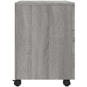 vidaXL Mobile File Cabinet Grey Sonoma - 45x38x54 cm - Office Storage vidaXL Mobile File Cabinet Grey Sonoma - 45x38x54 cm - Office Storage